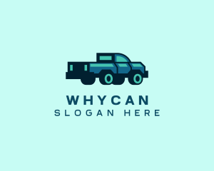 Pickup Truck Delivery Distribution Logo