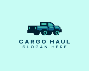 Pickup Truck Delivery Distribution logo design