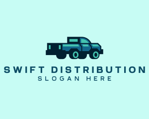 Distribution - Pickup Truck Delivery Distribution logo design