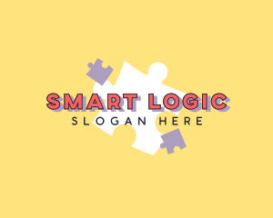 Logic - Quirky Jigsaw Puzzle Toy logo design