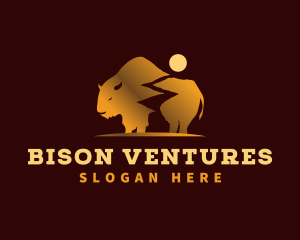 Bison Bull Path logo design