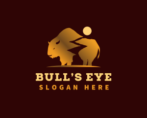 Bison Bull Path logo design