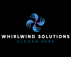 Whirlwind - HVAC Ventilation Fan logo design