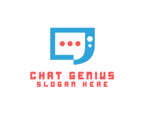 Messaging Chat App logo design
