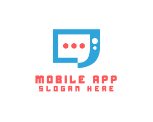 Telemarketing - Messaging Chat App logo design