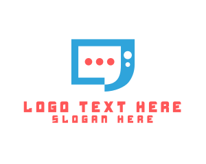 Group Chat - Messaging Chat App logo design