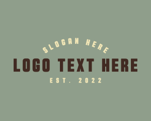 Camouflage - Masculine Hipster Company logo design