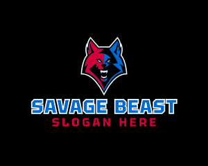 Beast Wolf Gamer logo design