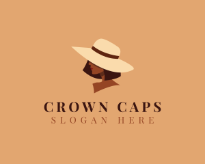 Headwear - Hat Fashion Stylist Woman logo design