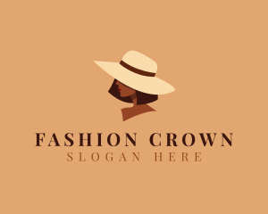 Hat Fashion Stylist Woman logo design