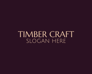 Woodcraft - Elegant Furniture Upholstery logo design