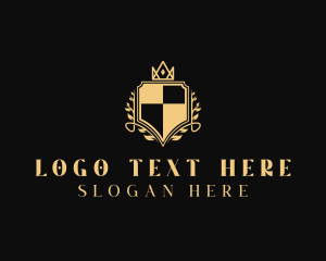 High End - Regal Monarchy Shield logo design