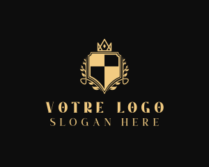High End - Regal Monarchy Shield logo design