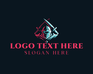 Titan - Knight Warrior Swordsman logo design