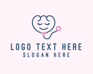 Pregnant - Childcare Pediatric Stethoscope logo design