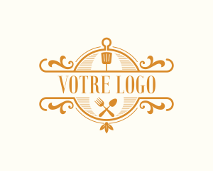 Orange Spoon - Gourmet Bistro Restaurant logo design