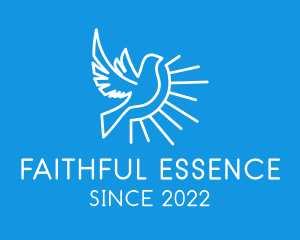 Faith - Dove Spiritual Bird logo design