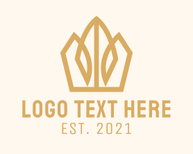 Royalty - Gold Royalty Crown logo design