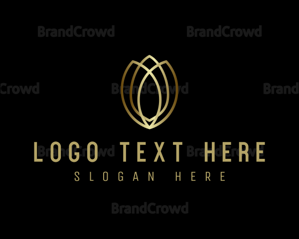 Gold Luxe Tulip Logo