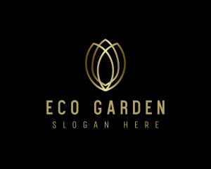 Gold Luxe Tulip  logo design