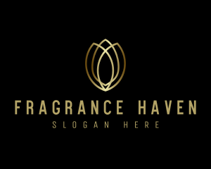 Gold Luxe Tulip  logo design