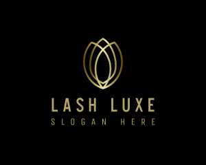 Gold Luxe Tulip  logo design