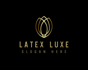 Gold Luxe Tulip  logo design