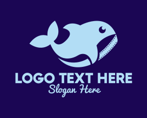 Animal - Blue Whale Film logo design