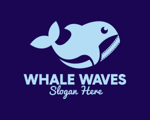 Blue Whale Film logo design