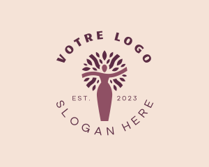Lady Organic Tree Logo