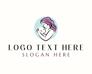 Breastfeeding - Mother Infant Care logo design