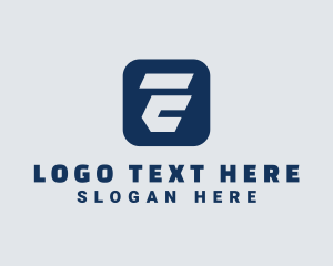 Technology - Gaming Sports Letter E logo design