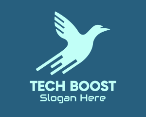 Blue Bird Tech logo design