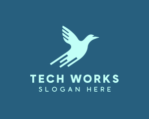 Blue Bird Tech logo design