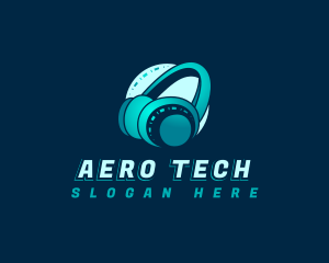 Tech Studio Headphone logo design