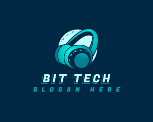 Tech Studio Headphone logo design