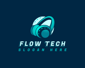 Tech Studio Headphone logo design