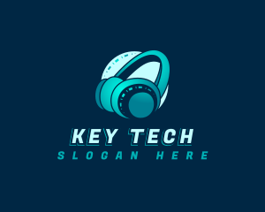 Tech Studio Headphone logo design