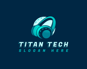 Tech Studio Headphone logo design