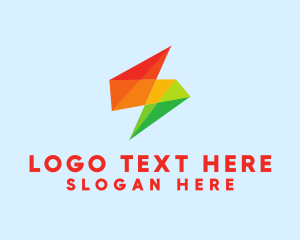 Geometric Color Letter S Logo