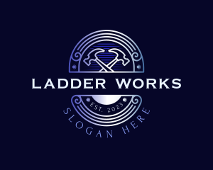 Construction Hammer Renovation logo design