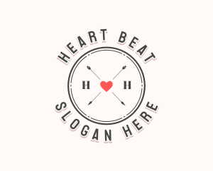 Heart Arrow Matrimony logo design