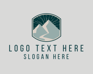 Hipster Mountain Outdoors Logo