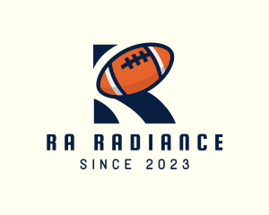 American Football Letter R logo design