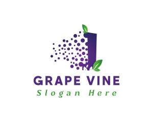 Grape - Grape Fruit Letter J logo design