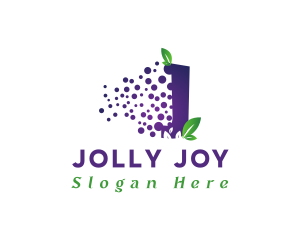 Grape Fruit Letter J logo design