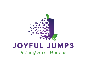 Grape Fruit Letter J logo design