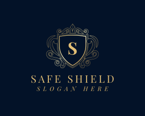 Shield Deluxe Decorative logo design