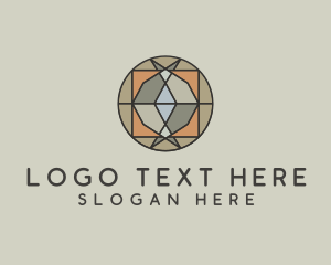 Stained Glass - Geometric Colorful Pattern logo design