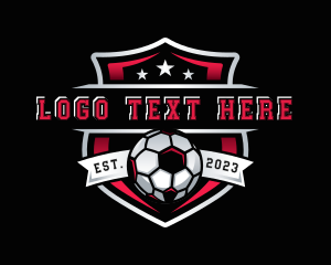 Atletic - Soccer Football League logo design